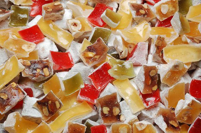 What is Turkish Delight made from?  Oriental sweets